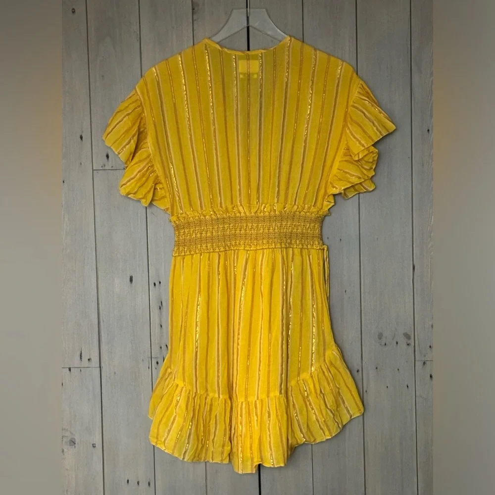 Saylor Adrianne Ruffle-Sleeve Mini Dress - Picture 3 of 15